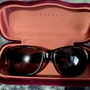 Gucci Brown Sunglasses with Case